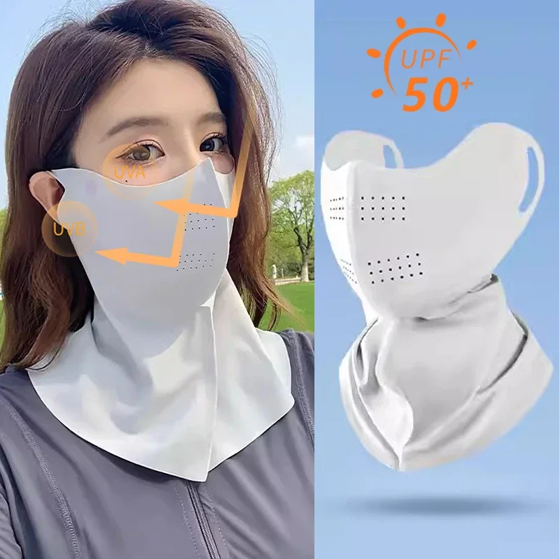 Sports Mask Breathable - 자외선 차단 아이스 실크 페이스 마스크