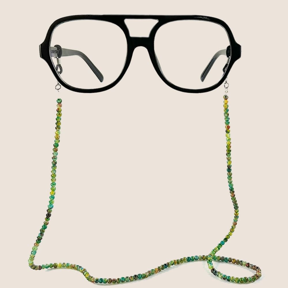 가벼운 컬러 유리 안경 체인 빈티지 수제 비즈 안경 걸 - Mask Lanyard Adjustable 리뷰 및 가격