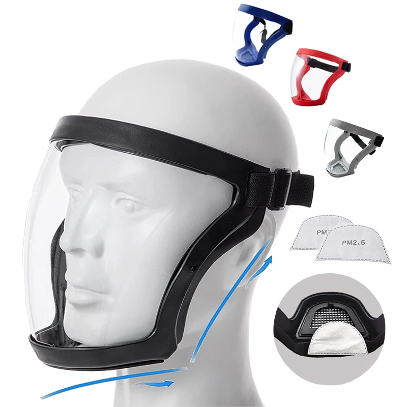 보호용 풀 페이스 쉴드 마스크, 투명 머리 눈 안전 커 - Anti Pollution Mask 리뷰 및 가격