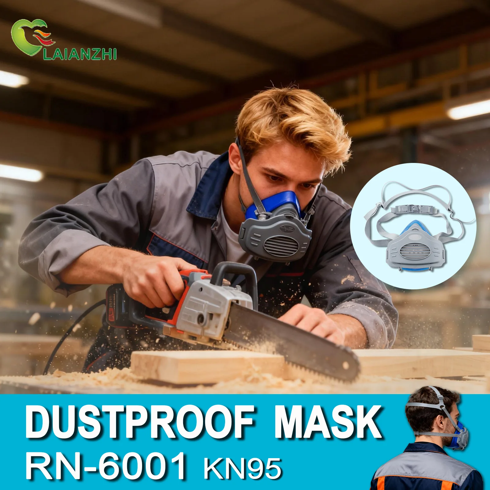 LAIANZHI 방진 실리콘 마스크, 필터 면, 톱밥  - Dust Mask Construction 리뷰 및 가격