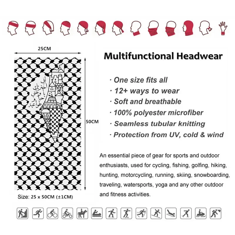 아랍 서예 반다나 민속 하타 쿠피야 패턴 넥 게이터 하 - Neck Gaiter Face Cover 리뷰 및 가격